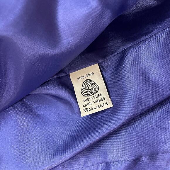 Vintage Pendleton 100% Wool Blazer 10 | Purple Classic Tailored Jacket USA, Rare - Picture 3 of 9